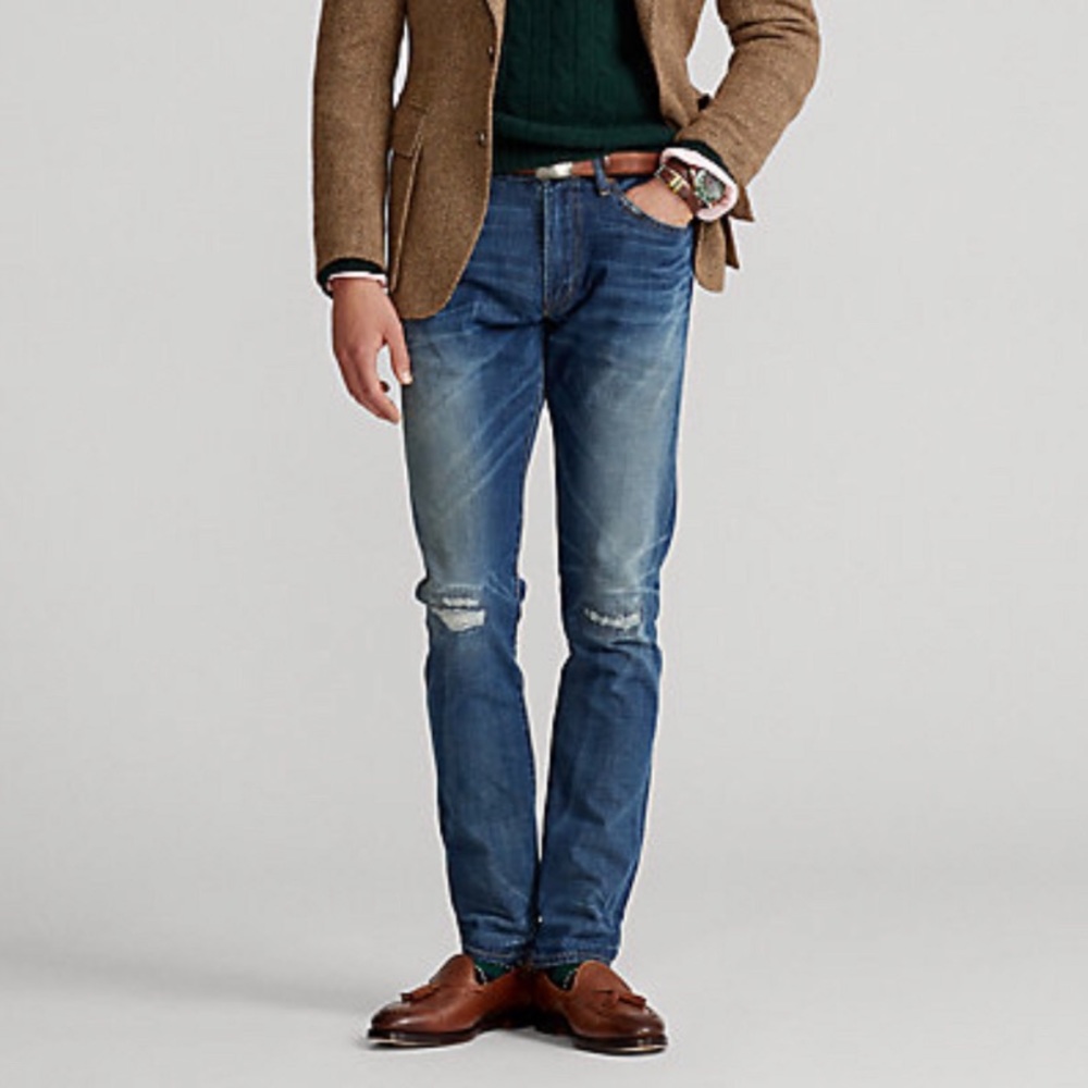 🔥 POLO RALPH LAUREN 🔥 NWT. THE HAMPTON RELAXED STRAIGHT JEANS